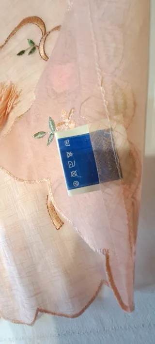 Set 6 centrini rosa antico in 4 misure diverse