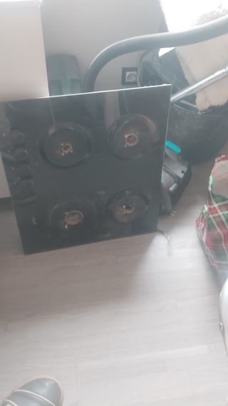 Encimera de gas negra