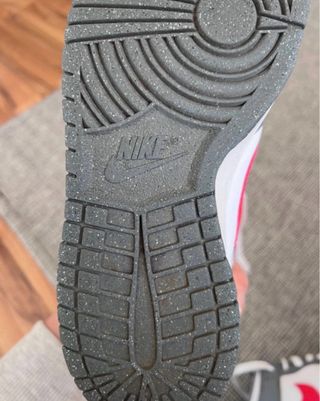 Nike Dunk Low Deportivas Gris Rojo Blanco