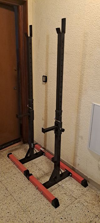 PESAS RACK SOPORTE BARRA SENTADILLA