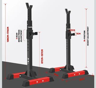 PESAS RACK SOPORTE BARRA SENTADILLA