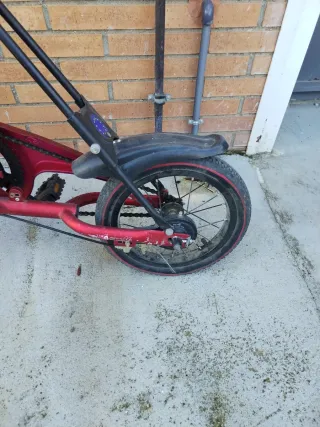 Bicicleta Plegable Roja