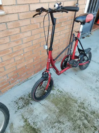 Bicicleta Plegable Roja