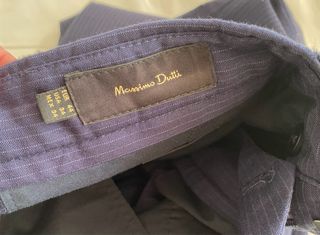 Traje Massimo Dutti. Azul con rayas diplomáticas.