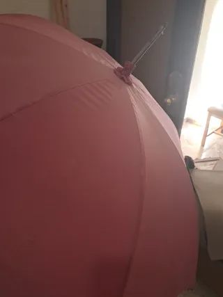 Paraguas Vintage Rosa y Azul