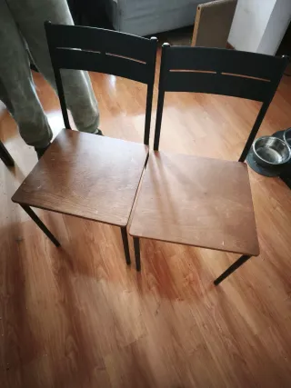 Sedie Ikea in legno e metallo