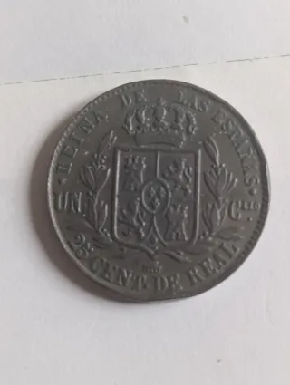 Lote 3 Monedas Cobre España Isabel II 1860-62-68