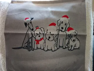 Funda Cojín Gato Navidad