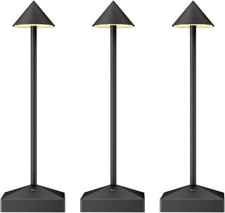 Lámpara LED Negra Metal 3000K (3 uds)