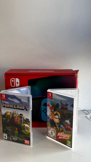 Nintendo Switch + Juegos + Pack Ring Fit Adventure