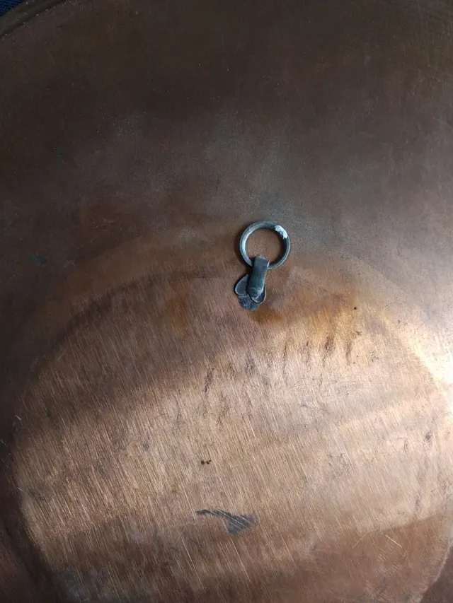 2 Platos Cobre Pintados a Mano