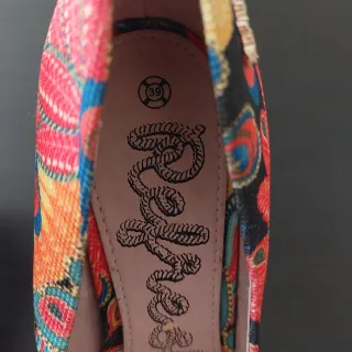 Zapatos tacón 12cm talla 39 multicolor