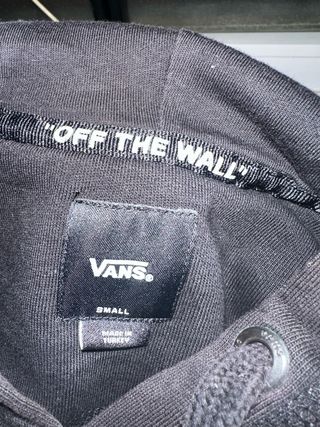 Sudadera Vans Off The Wall Negra Talla S