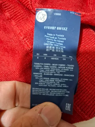 Armani Jeans Pullover Lana Taglia S