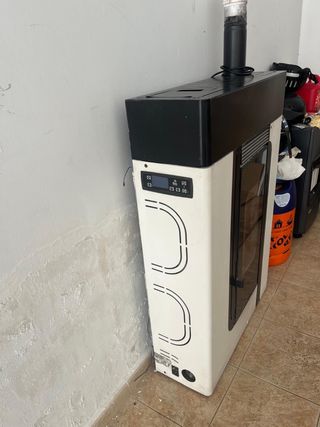 Estufa de pellet moderna