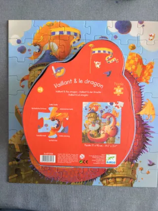 Puzzle Djeco Dragón y Castillo +5 años