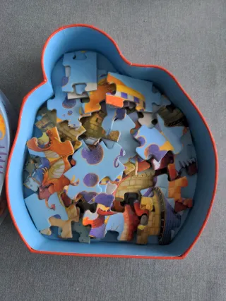 Puzzle Djeco Dragón y Castillo +5 años