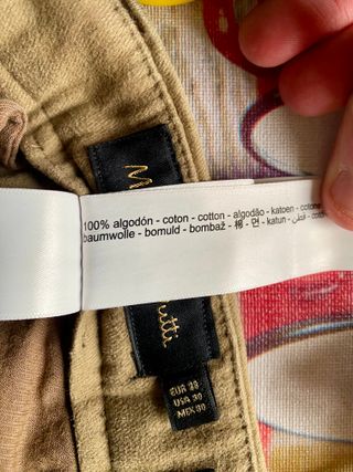 Pantalón Chino Massimo Dutti Caqui Talla 38