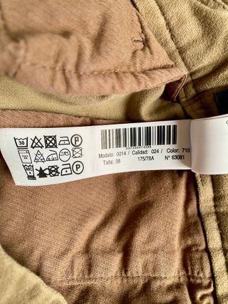 Pantalón Chino Massimo Dutti Caqui Talla 38