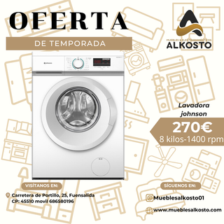 Lavadora Johnson 8kg