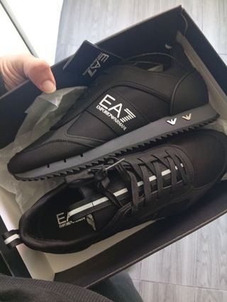 EA7 Emporio Armani Zapatillas Negras y Grises