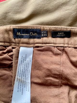 Pantalón chino Massimo Dutti marrón T.38