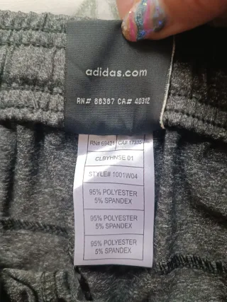 Pantalón Adidas Gris Unisex Nuevo