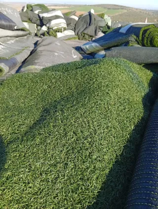 Césped reciclado