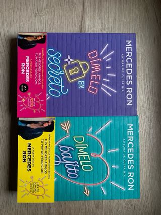 Pack de 2 libros de la saga Dímelo bajito