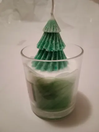 Candela Albero di Natale Verde Nuova