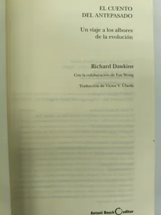 RICHARD DAWKINS EL CUENTO DEL ANTEPASADO