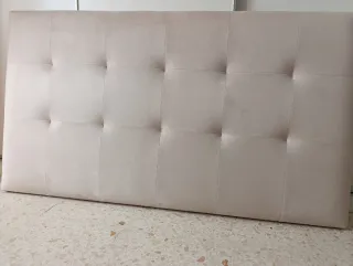 Cabecero de cama de 150 estilo terciopelo beige