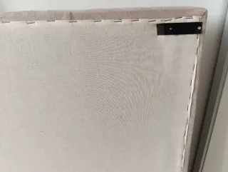 Cabecero de cama de 150 estilo terciopelo beige