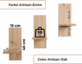 Juego 3 Estantes Madera Plantas