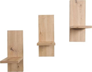 Juego 3 Estantes Madera Plantas