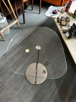 Mesa auxiliar Desalto Mixit  cristal/metal