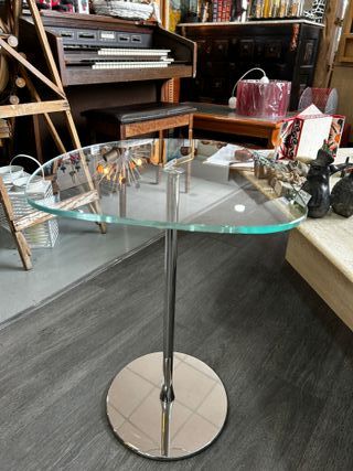 Mesa auxiliar Desalto Mixit  cristal/metal