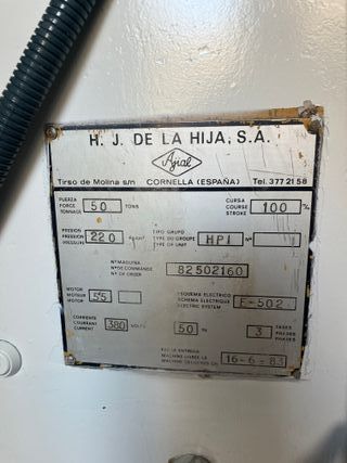 Plegadora Ajial 2m 50t Ocasión