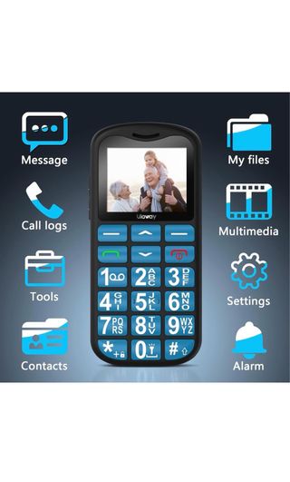 Teléfono Uleway para Mayores - Negro