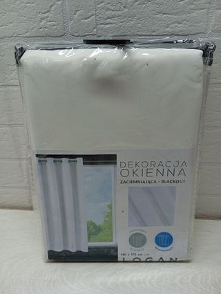 Cortina opaca 175 x 140 cm blanco