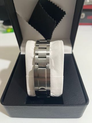 SEIKO MOD YACHTMASTER Negro/Plateado