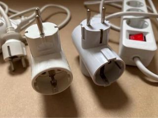 Regleta 4 enchufes, ladrones y alargador