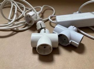 Regleta 4 enchufes, ladrones y alargador