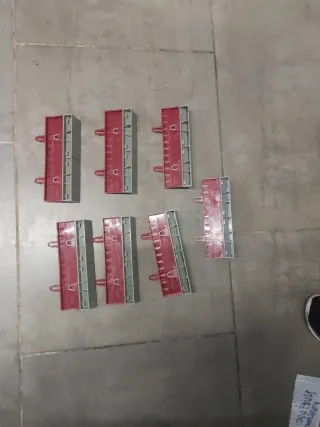 Scalextric lote 7 bordes de recta pista gris