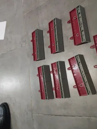 Scalextric lote 7 bordes de recta pista gris