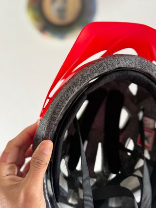 Casco de bicicleta GES Negro/Rojo