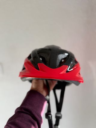 Casco de bicicleta GES Negro/Rojo