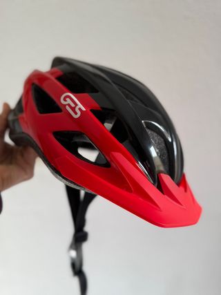 Casco de bicicleta GES Negro/Rojo