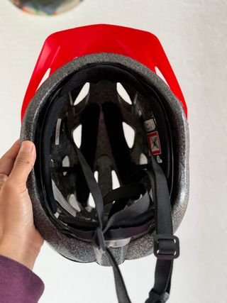 Casco de bicicleta GES Negro/Rojo