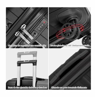 Juego 4 Maletas De Polipropileno